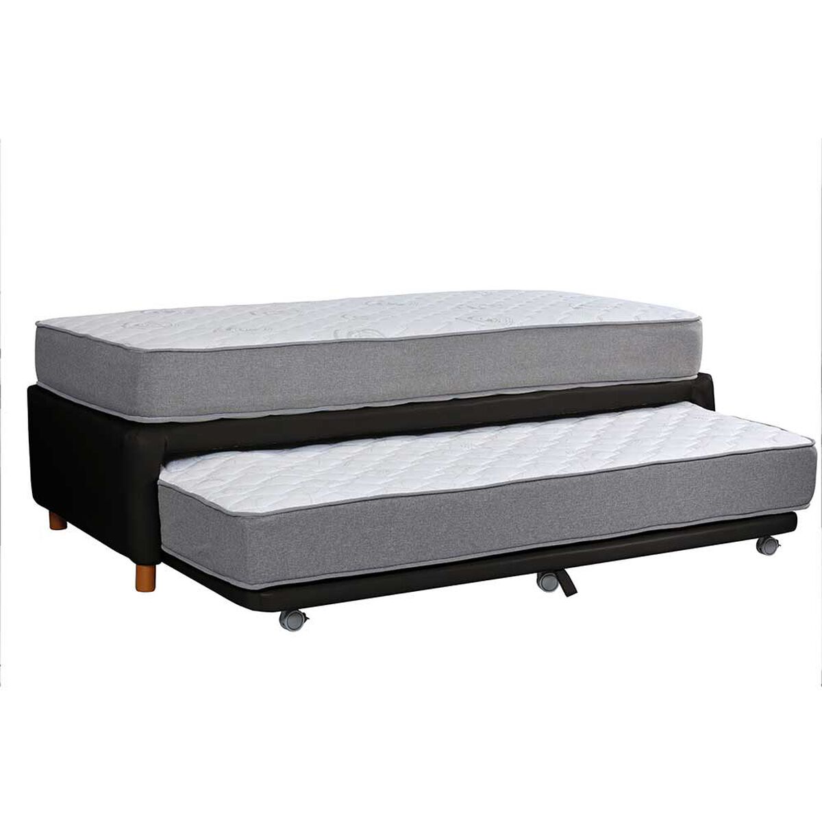 Cama Nido Latam Home 1,5 Plazas Zen Best PU Negro