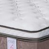Cama Europea Rosen 1,5 Plazas New Style 6 + Respaldo + Velador Grafito