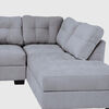 Seccional Derecho Muebles MPR Edimburgo 5 Cuerpos Gris Medio
