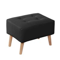 Pouf Latam Home Niza PU Negro
