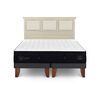 Cama Europea CIC Base Dividida 2 Plazas Súper Premium + Respaldo Torino Alpino