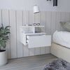 Velador Rectangular TuHome Dreams 1 Cajón Blanco
