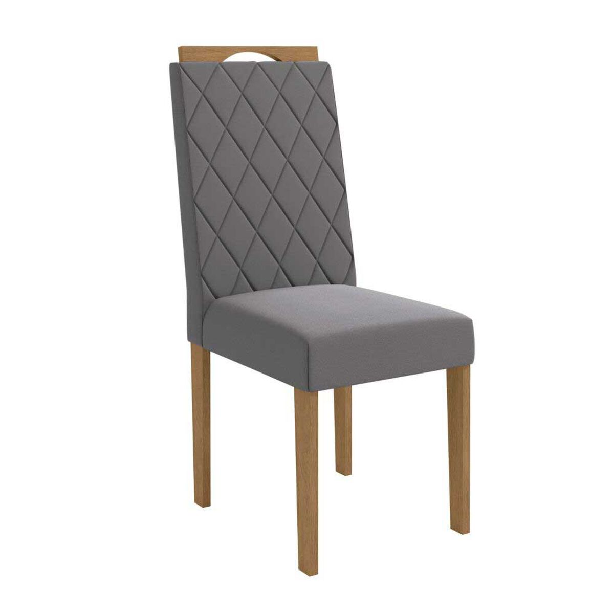 Juego de Comedor Roca Toledo 4 Sillas Ceniza