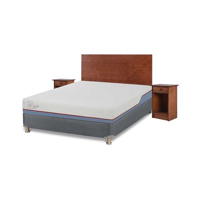 Imagen 2 del producto Cama Americana CIC 2 Plazas Excellence Plus + Respaldo + 2 Veladores New Villarrica