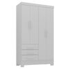 Closet Di Poretti Design Paraty 3 Cajones 4 Puertas Blanco