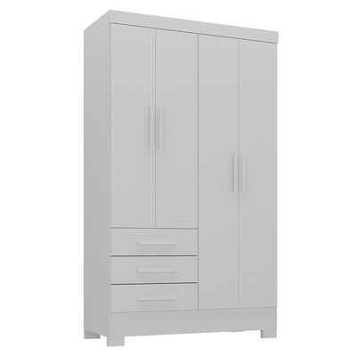 Closet Di Poretti Design Paraty 3 Cajones 4 Puertas Blanco