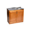 Lavaplato Derecho Muebles Hema Berl&iacute;n 100 cm Nogal