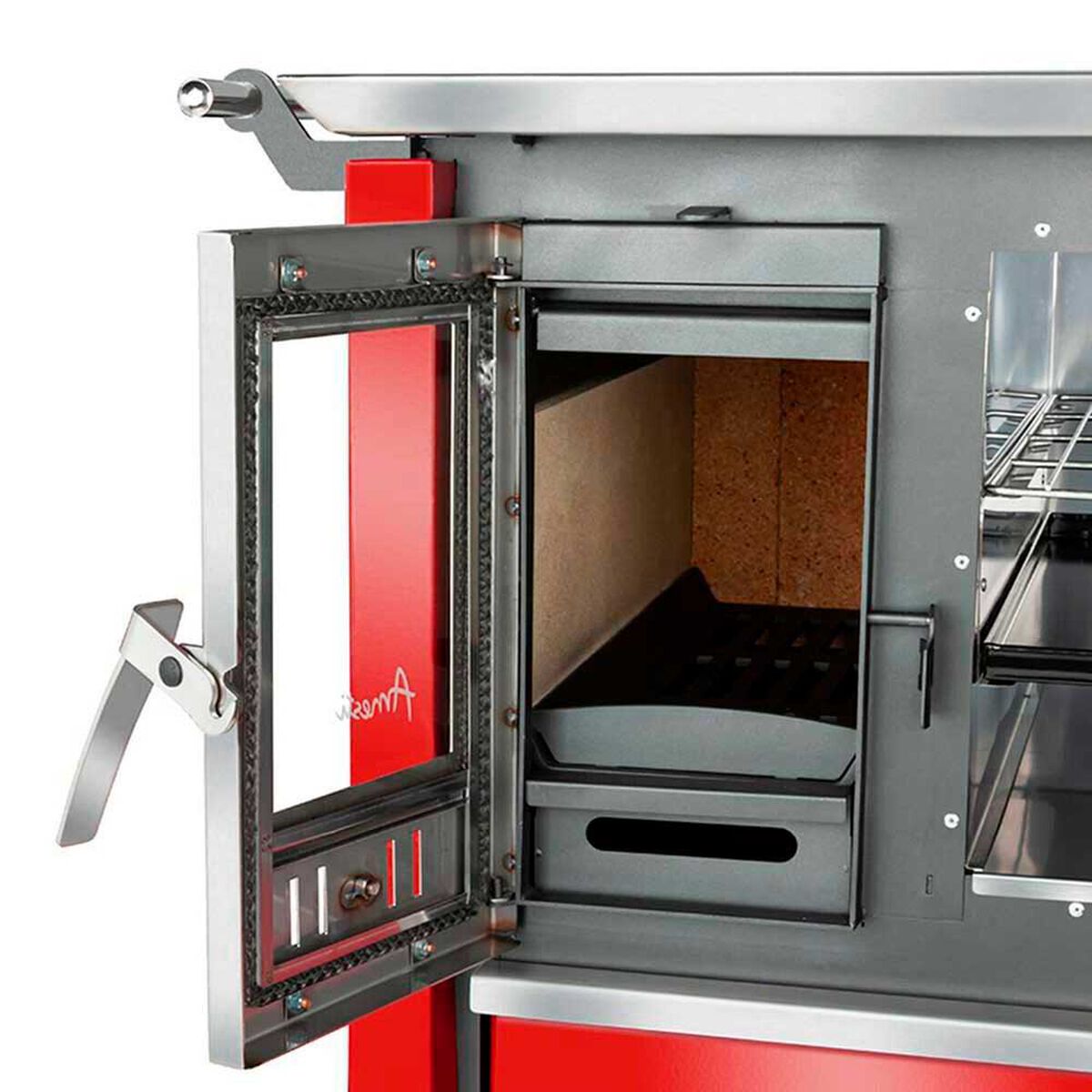 Cocina a Le&ntilde;a Amesti Allegra Roja