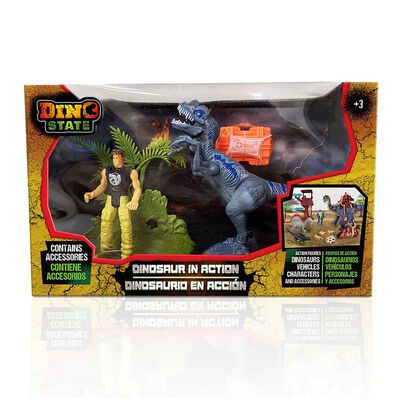 Set Figura Dino State Rugidos Salvajes Dise&ntilde;os Surtidos Dino State