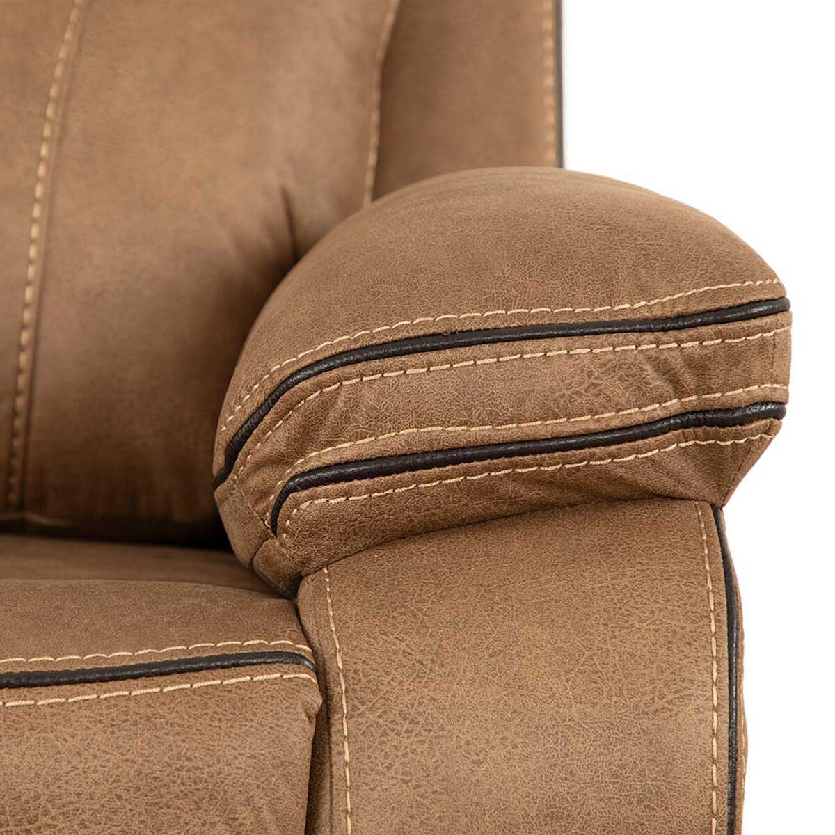 Sofa Reclinable CIC Sevilla 2 Cuerpos Caf&eacute; Claro