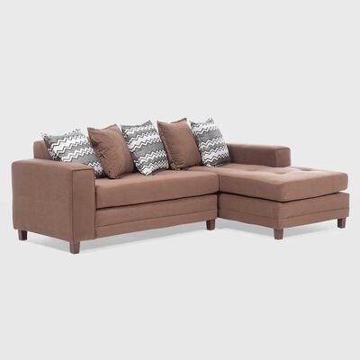Imagen 2 del producto Sofá Seccional Derecho Living Factory Milan 3 Cuerpos Chocolate