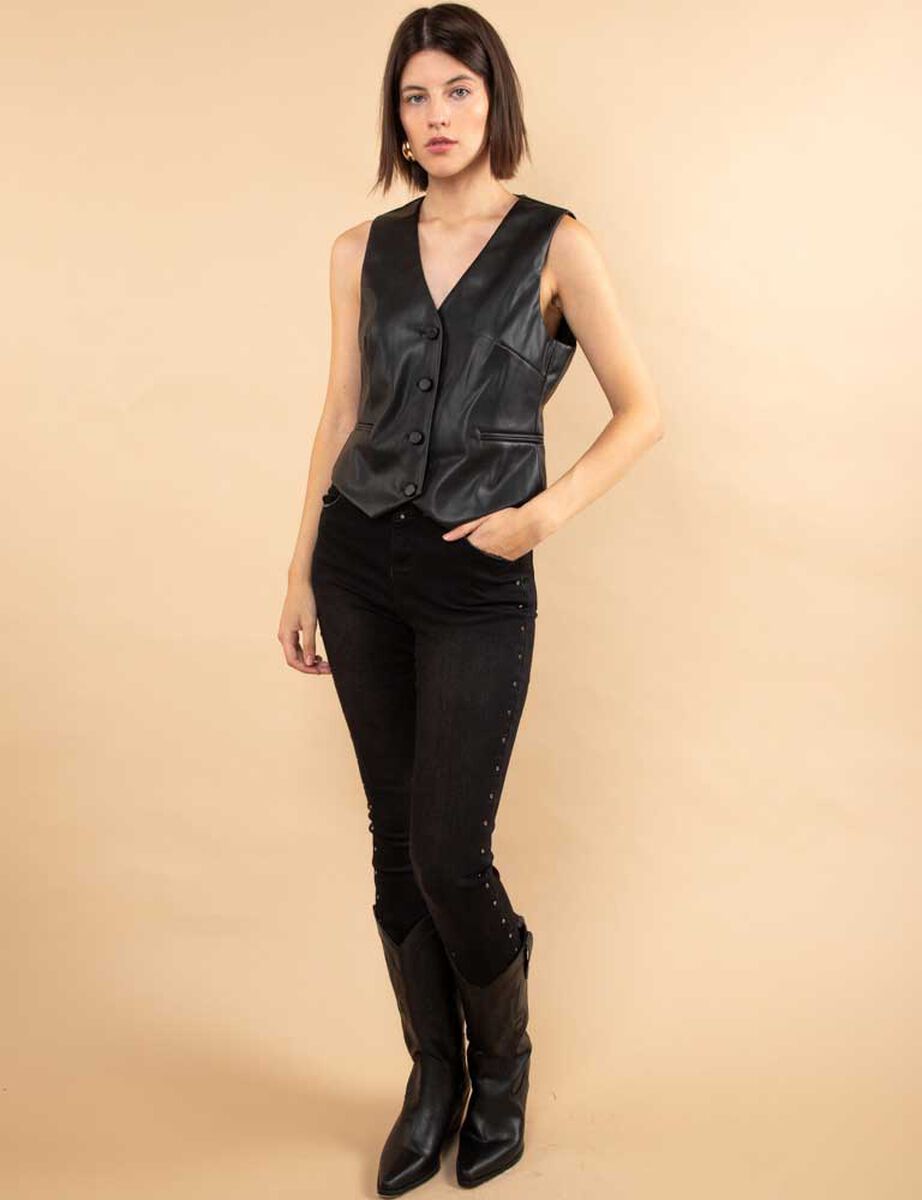 Blazer Gillete Ecocuero Mujer Zibel