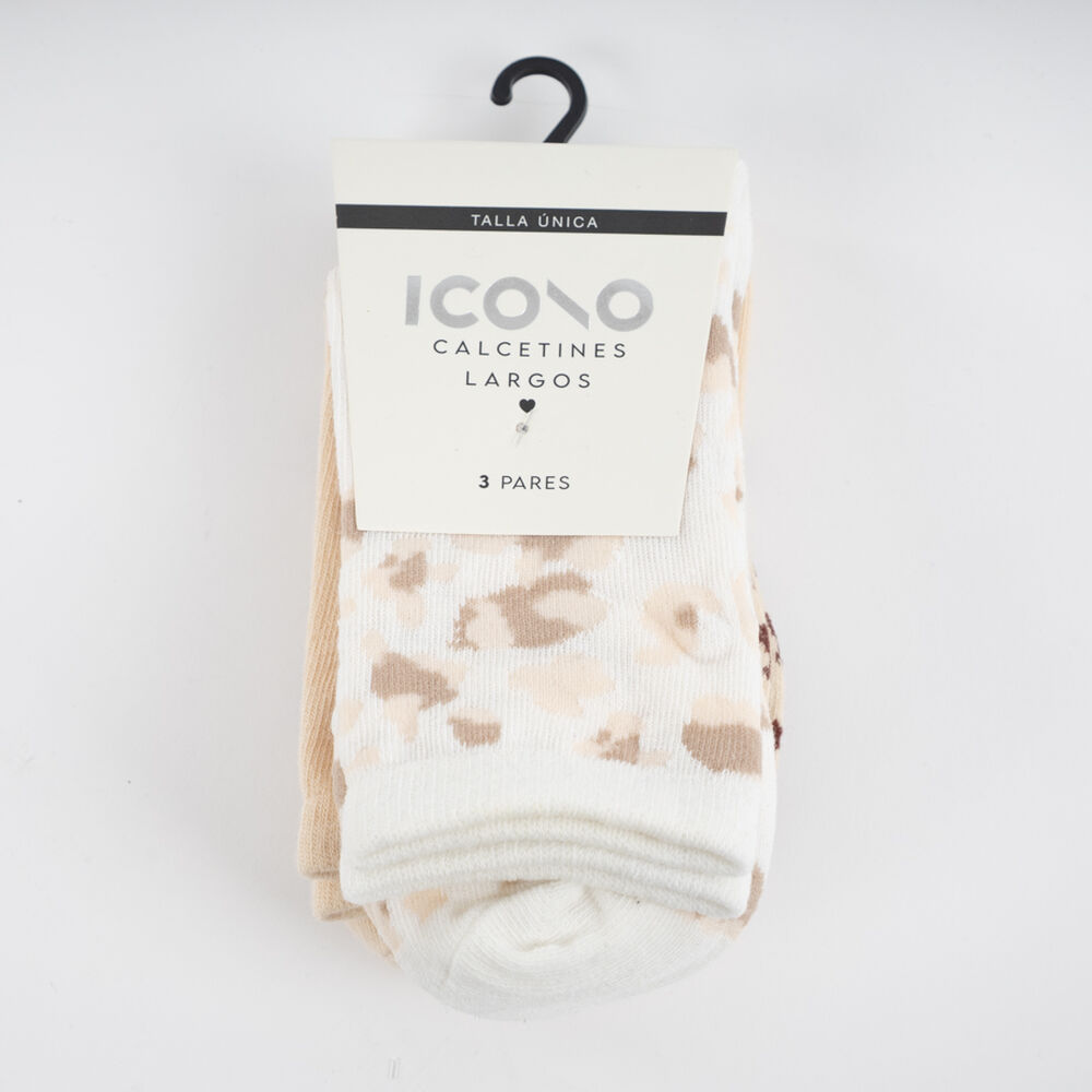 Pack 3 Calcetines Largo Surtido Mujer Icono