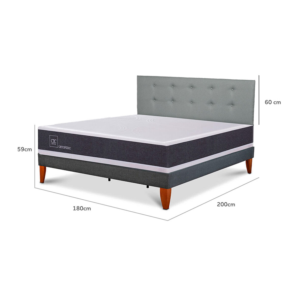 Cama Europea CIC King Ortopedic