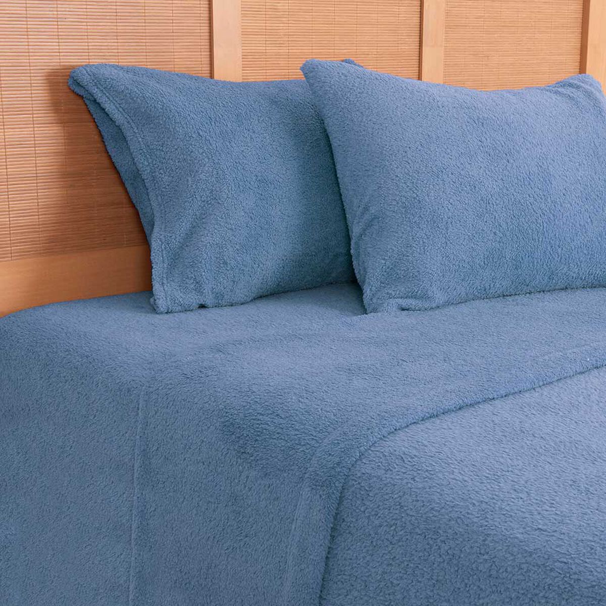 Juego de Sábanas Mashini King Liso Azul