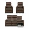 Juego de Living Reclinable CIC Asturias 3C+1C+1C Caf&eacute;