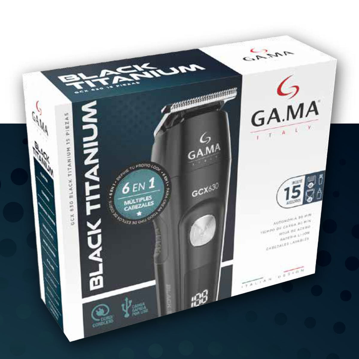 Cortapelos Gama Gcx 630 Negro