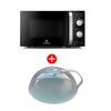 Combo Microondas Mademsa MM20FBM 20 lts. + Tapa Protectora para Microondas Pl&aacute;stica Casa Linda Transparente