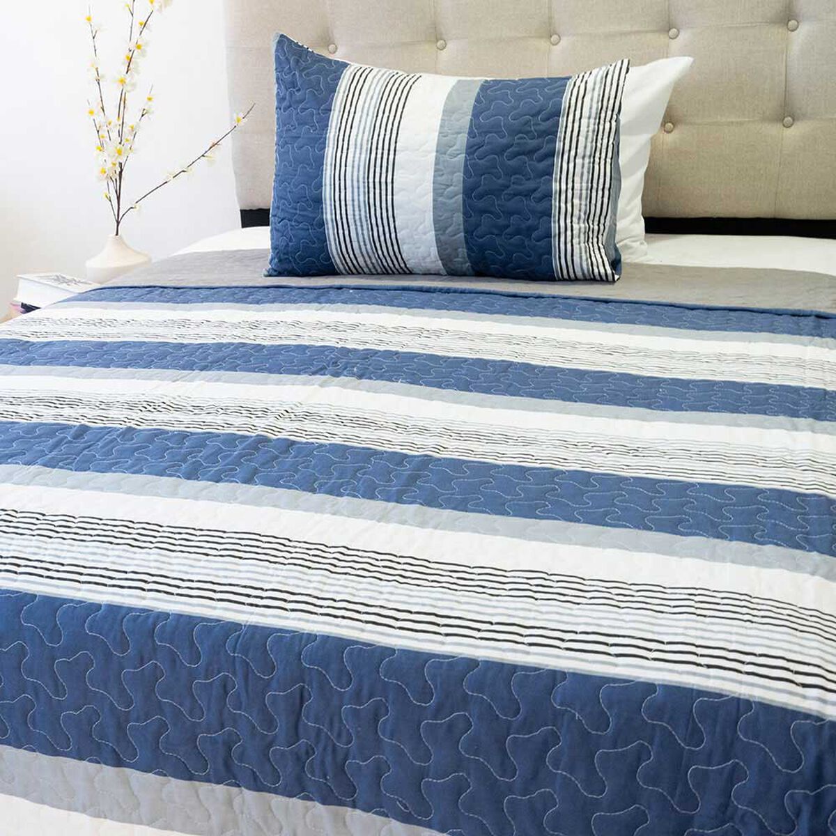Quilt Doral 1,5 Plazas Origins Diseños D3
