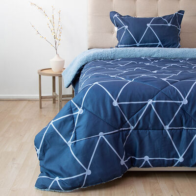 Plumón Doral 1,5 Plazas Senses Azul y Celeste