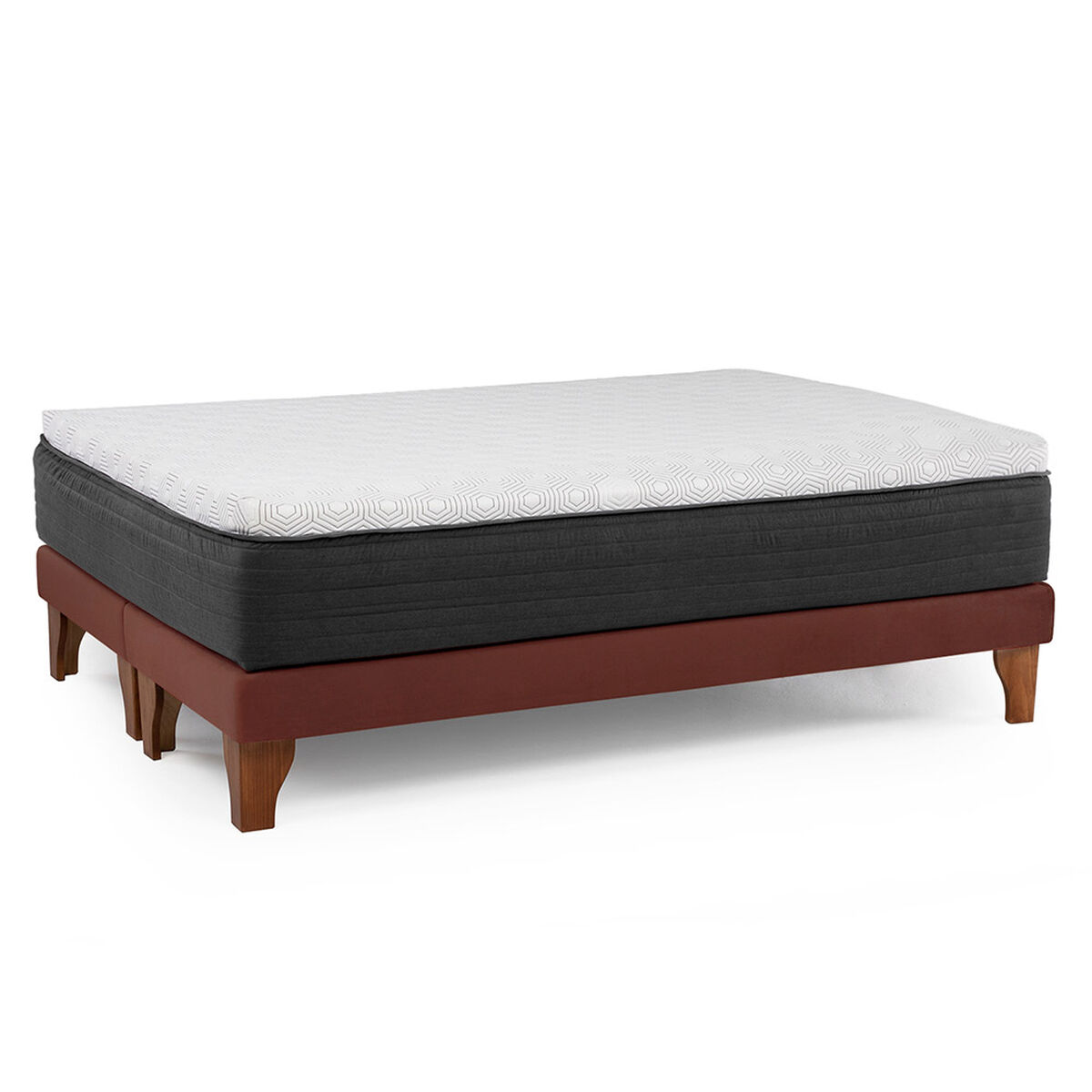 Cama Europea Latam Home 2 Plazas New Top BD Chocolate