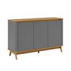 Buffet Amuv Sara 3 Puertas Gris