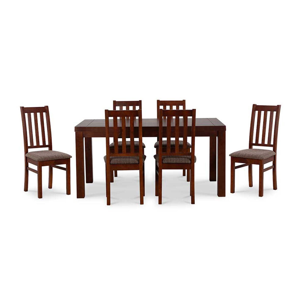 Juego de Comedor CIC &Ntilde;uble 6 Sillas Chocolate