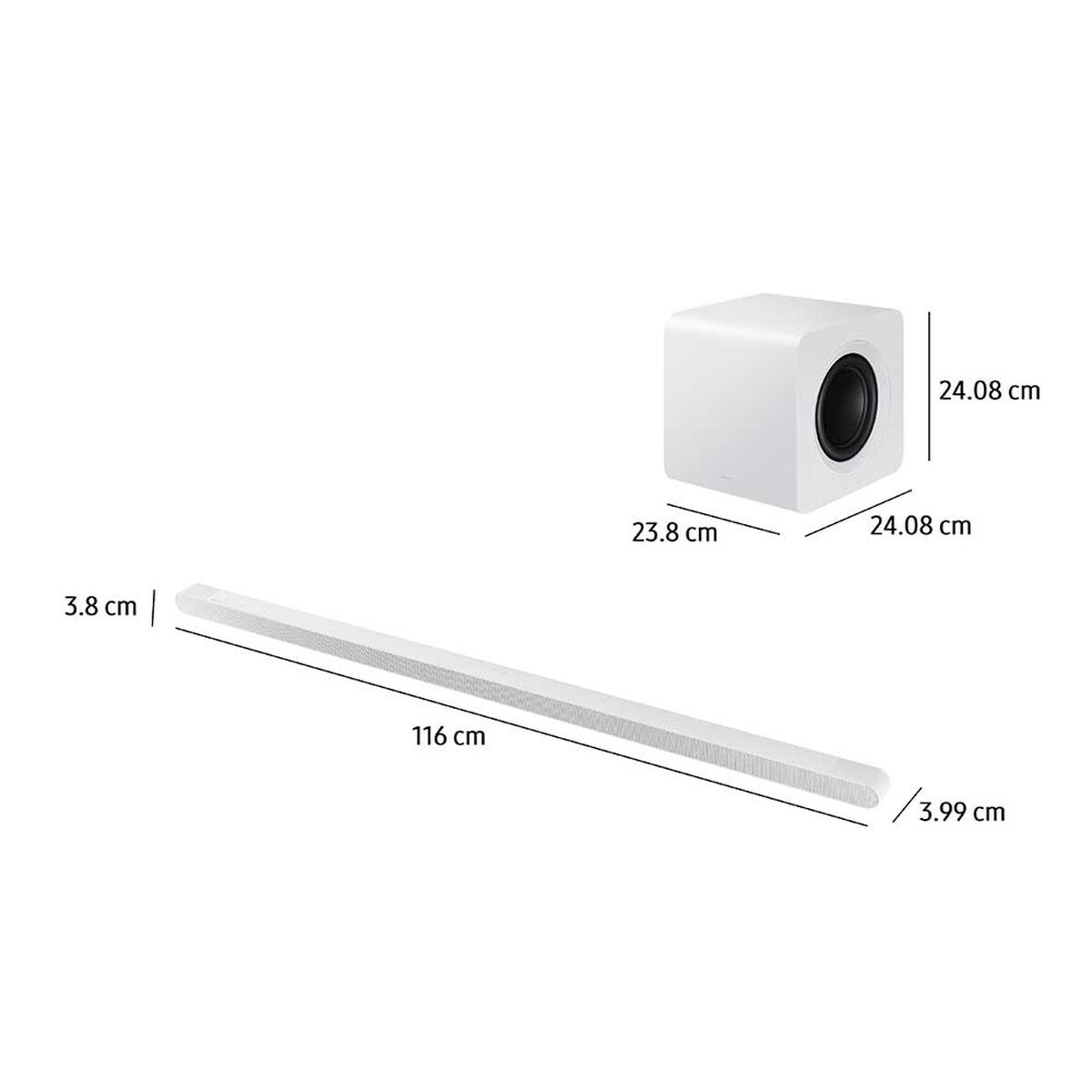 Soundbar Samsung Ultra Slim HW-S801D 3.1.2 ch Sub Woofer