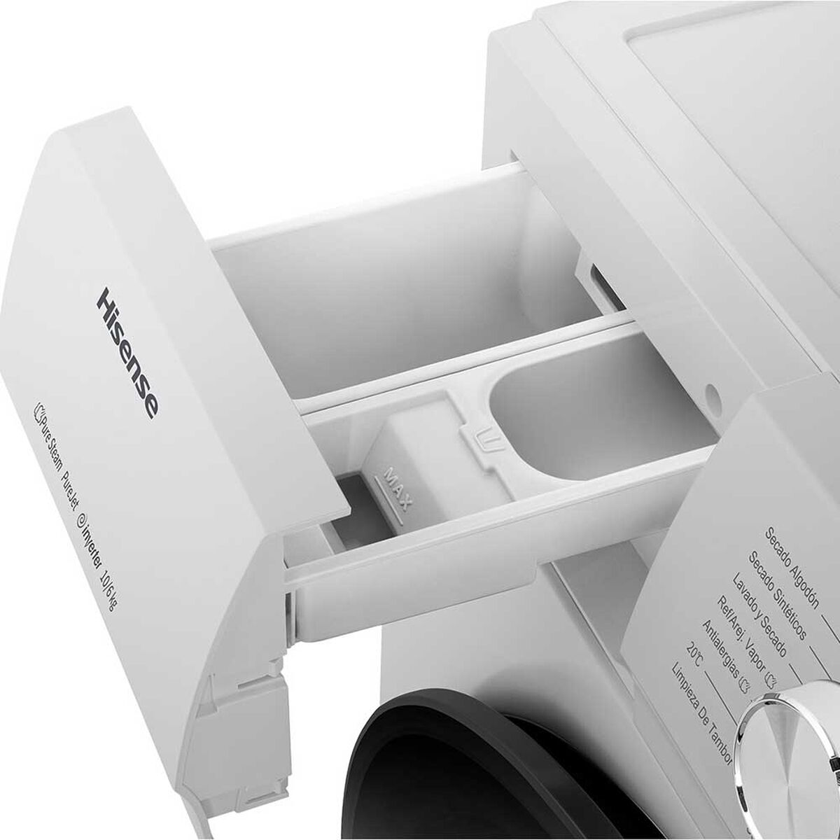 Hisense Lavadora Secadora WD3Q1042BW 10 kg Blanco Frontal Acero Inoxidable