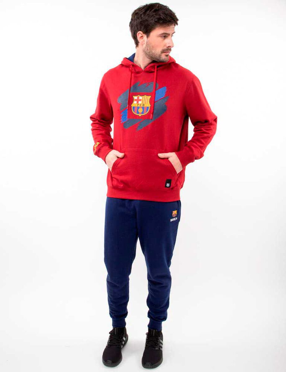 Polerón Con Gorro de Algodón Hombre Barcelona