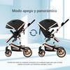 Coche Cuna con Silla Nido y Accesorios LuBabycas Café