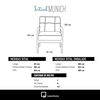 Juego de Living Latam Home Venecia 3 Cuerpos Chocolate + Sitial Munich Tela Chocolate