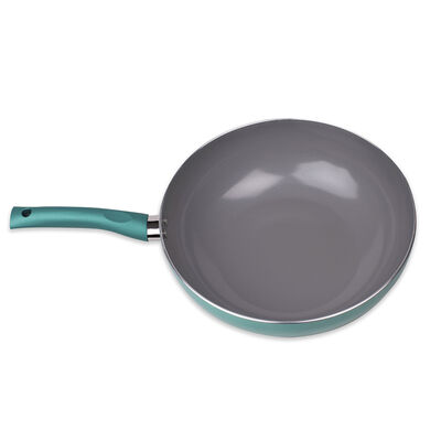 Imagen 2 del producto Wok Acero Inoxidable Doral Montecarlo Turquesa 30 cm