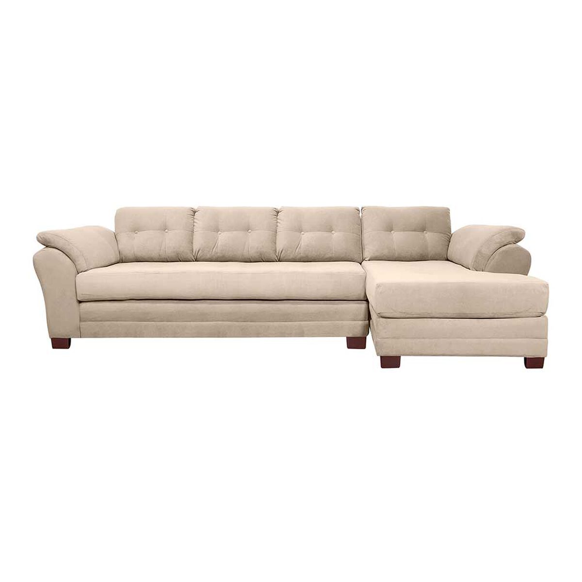 Sof&aacute; Seccional Living Factory Boston 5 Cuerpos Beige