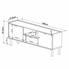 Rack Decocasa Aura hasta 75" Caf&eacute;