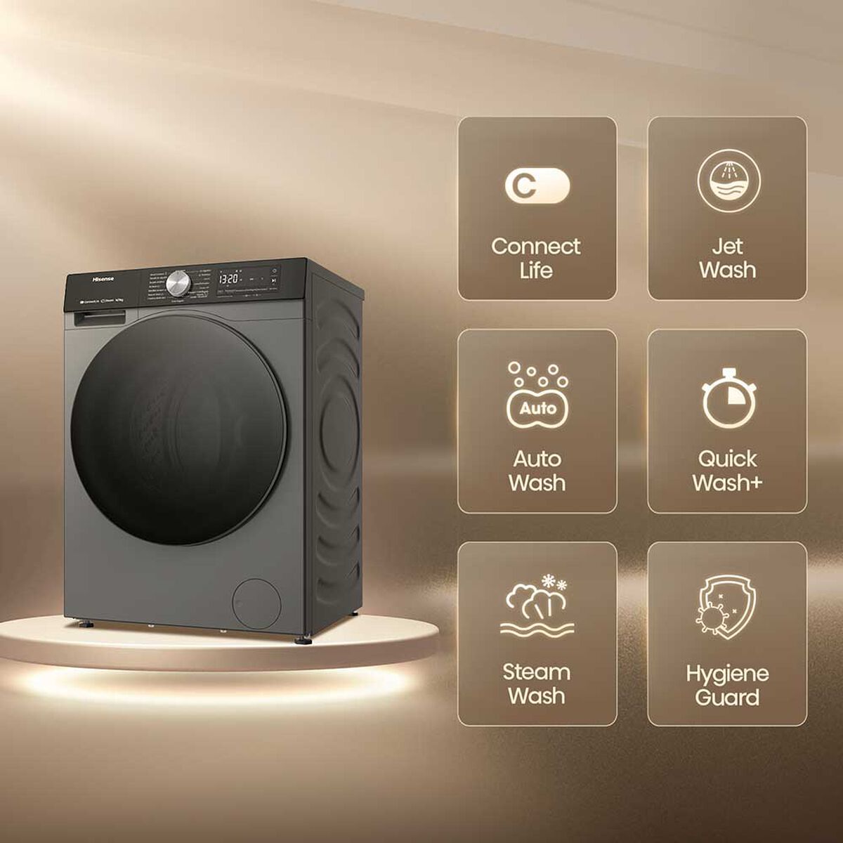 Lavadora Secadora Hisense WT3K1623UT 14/10 Kg.