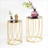 Set 2 Mesas de Vidrio Ankara Store T1010 Dorado