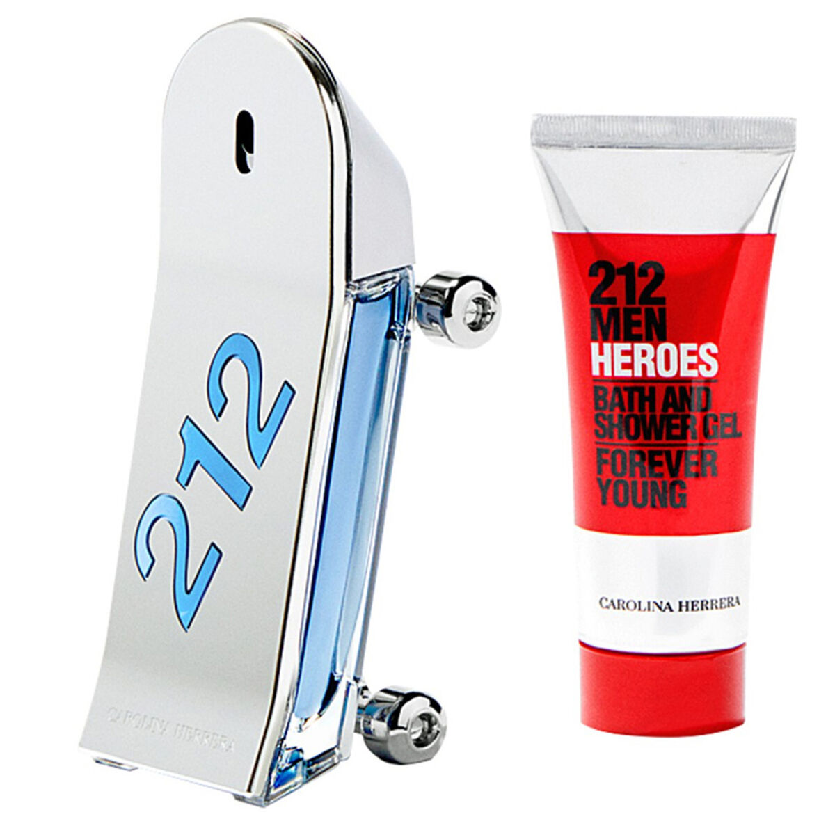 Set Perfume Carolina Herera 212 Heroes Man EDT 90 ml + Body Wash 100 ml