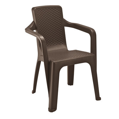 Silla para Terraza Rimax Eterna con Apoya Brazos Wengue