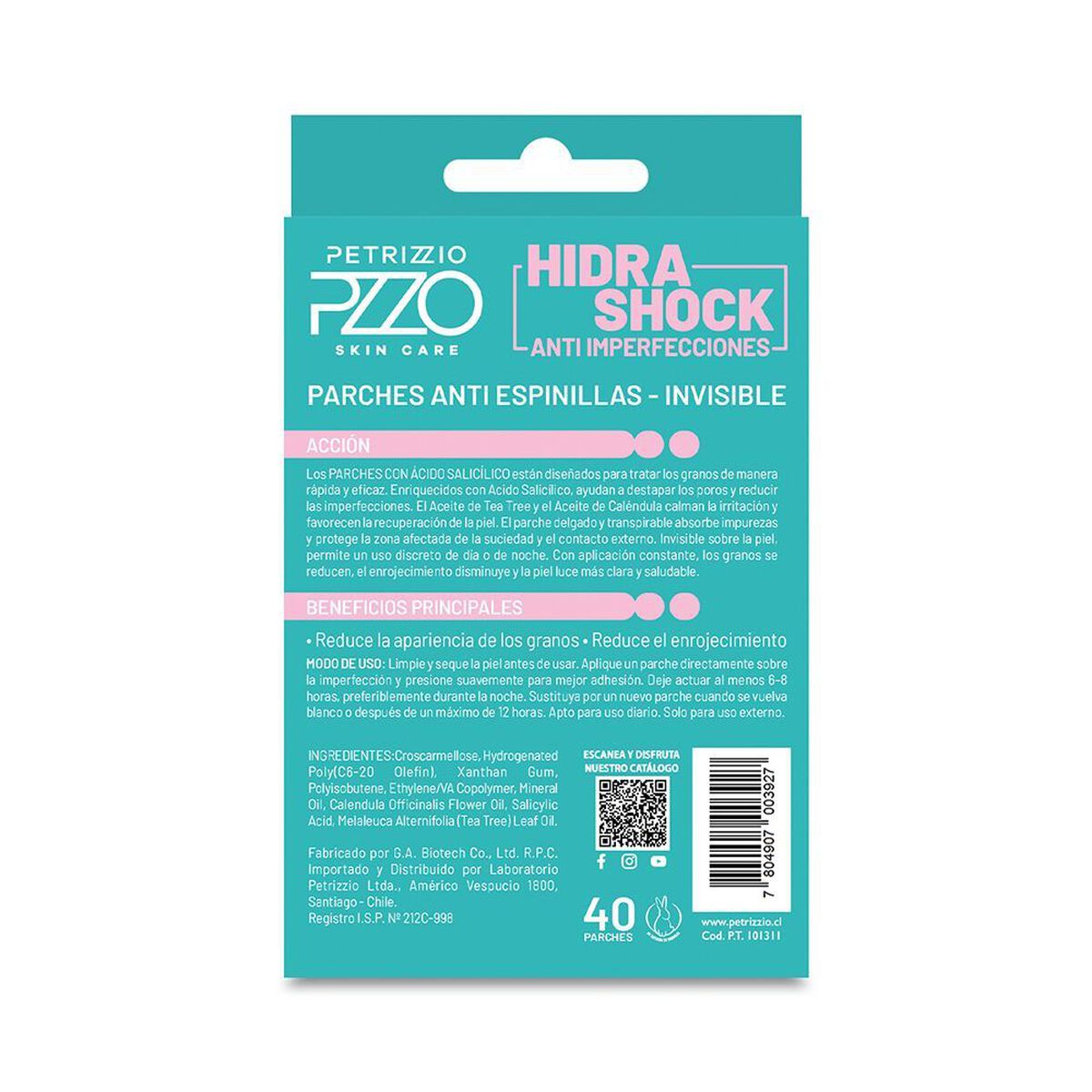 Parches Antiespinillas HidraShosck Antiimperfecciones