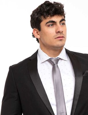 Imagen 2 del producto Corbata Slim Hombre Zibel Gris