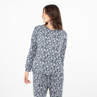 Pijama Floreado Mujer Portman Club Azul