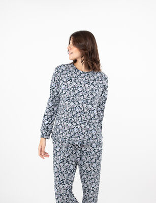 Imagen 1 del producto Pijama Floreado Mujer Portman Club Azul