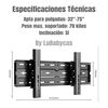 Soporte TV Reclinable LuBabycas 32" a 75"
