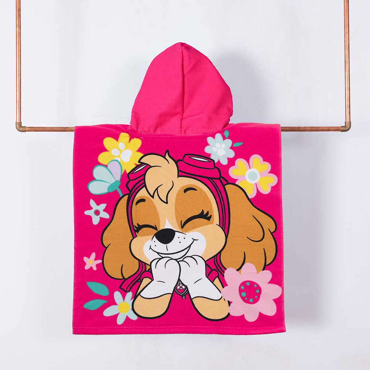 Toalla de Playa con Capucha Infantil Paw Patrol Primave Niña 60 x 120 cm