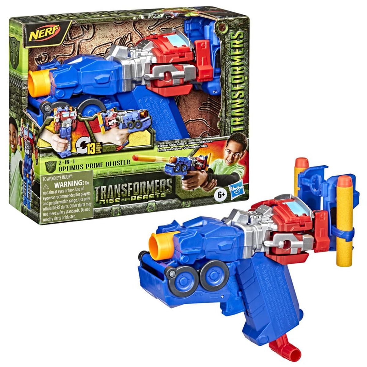 Lanzador Nerf Optimus Prime El despertar de las bestias Transformers