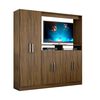 Combo Cama Europea Celta 2 Plazas New Atlantis + Cl&oacute;set TV Casanova + Respaldo + 2 Veladores + Set textiles + Pack 2 Almohadas Celta
