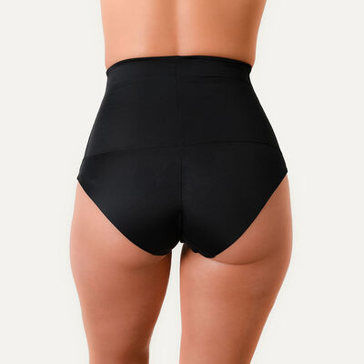 Imagen 2 del producto Calzón Control Abdominal Mujer Flores Negro, Champagne