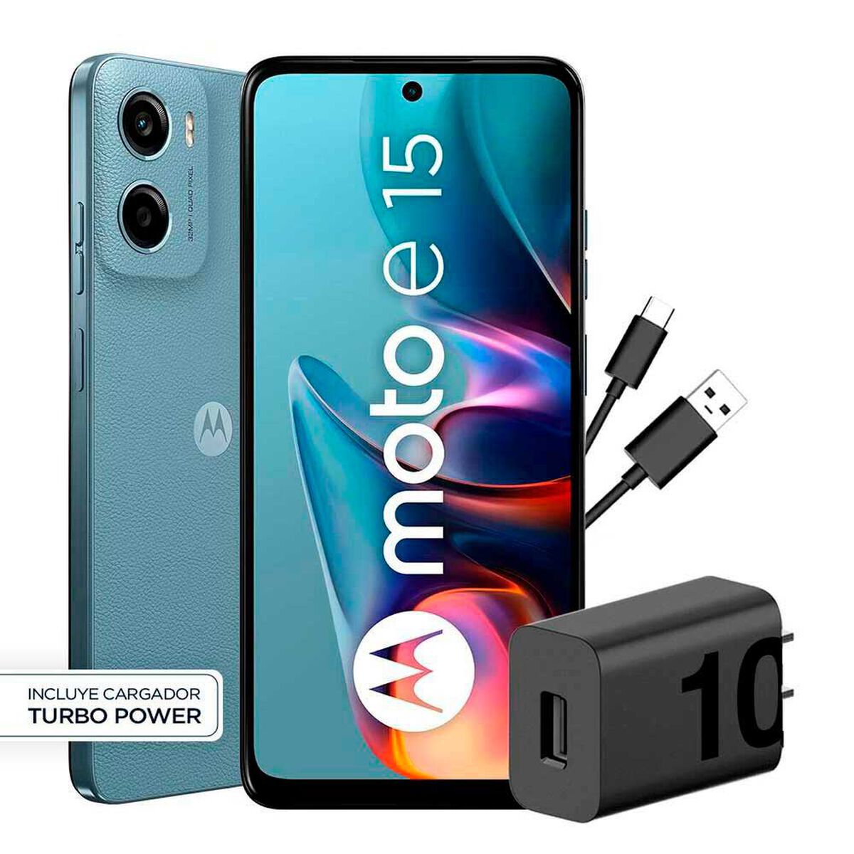 Celular Motorola Moto E15 4G 64GB 6,7" Azul