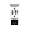 Combo Empotrado  Teka Horno HBB 4460 SS + Encimera HLX 540 KBB0C IX + Campana CX 62120 KOS Inox